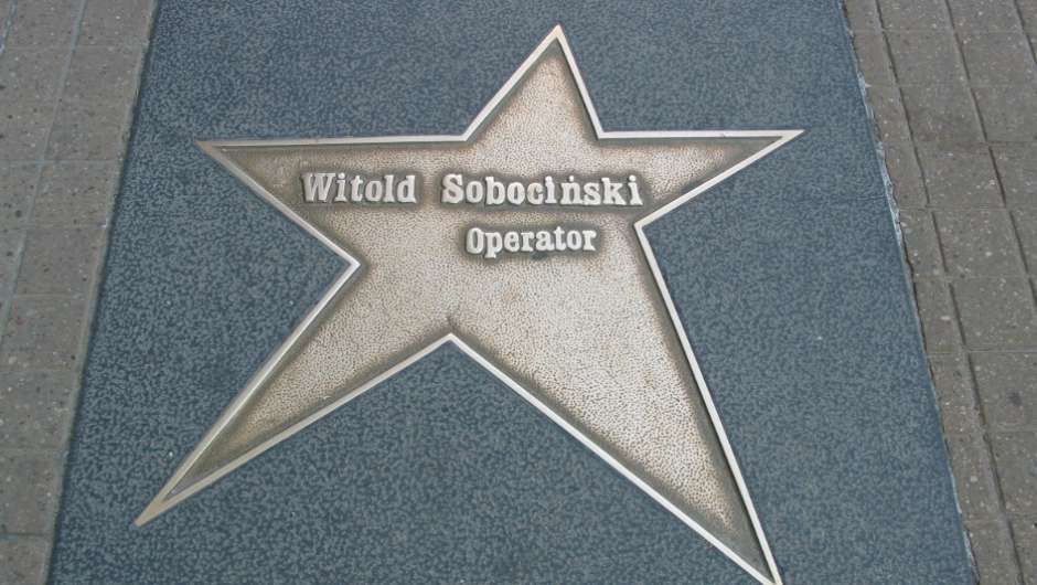 Der Stern von Witold Sobociński auf dem Walk of Fame in Łódź