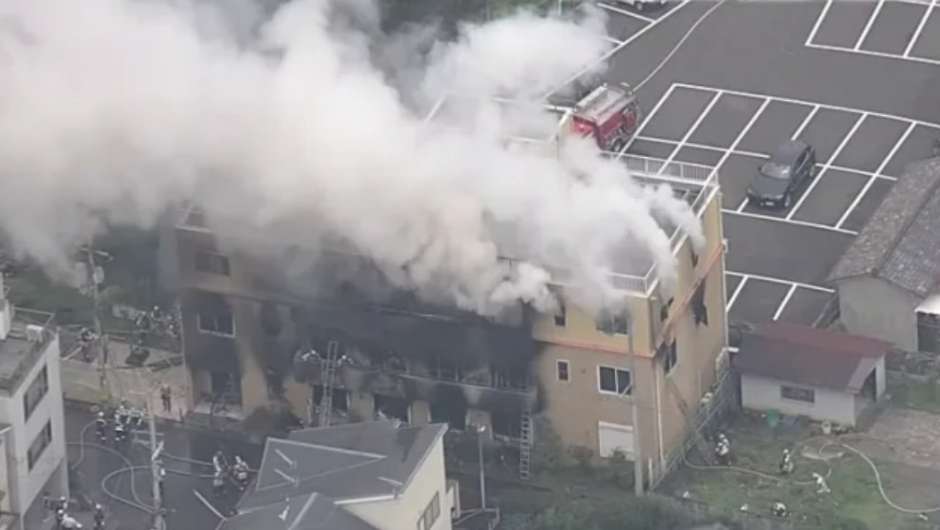 Brandanschlag auf Gebäude von Kyoto Animations am 18. Juli 2019