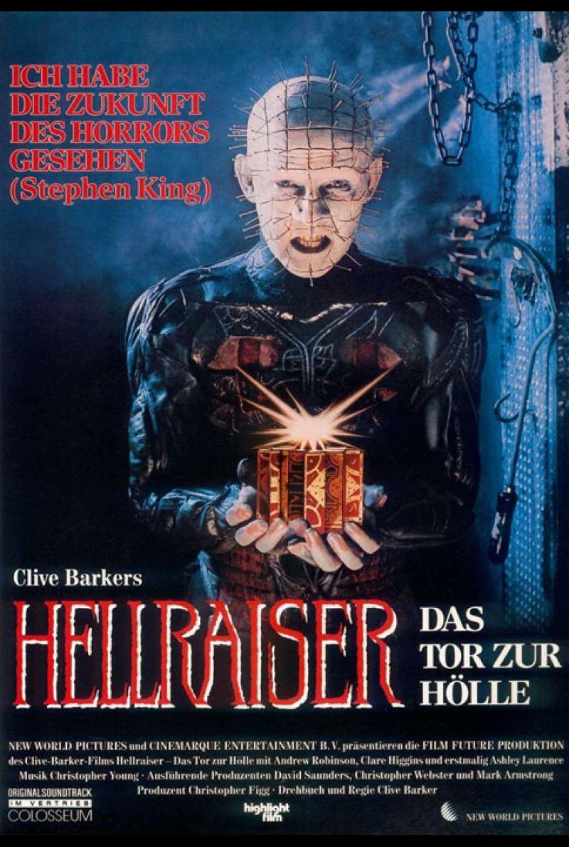 Poster zu Hellraiser (1987) von Clive Barker