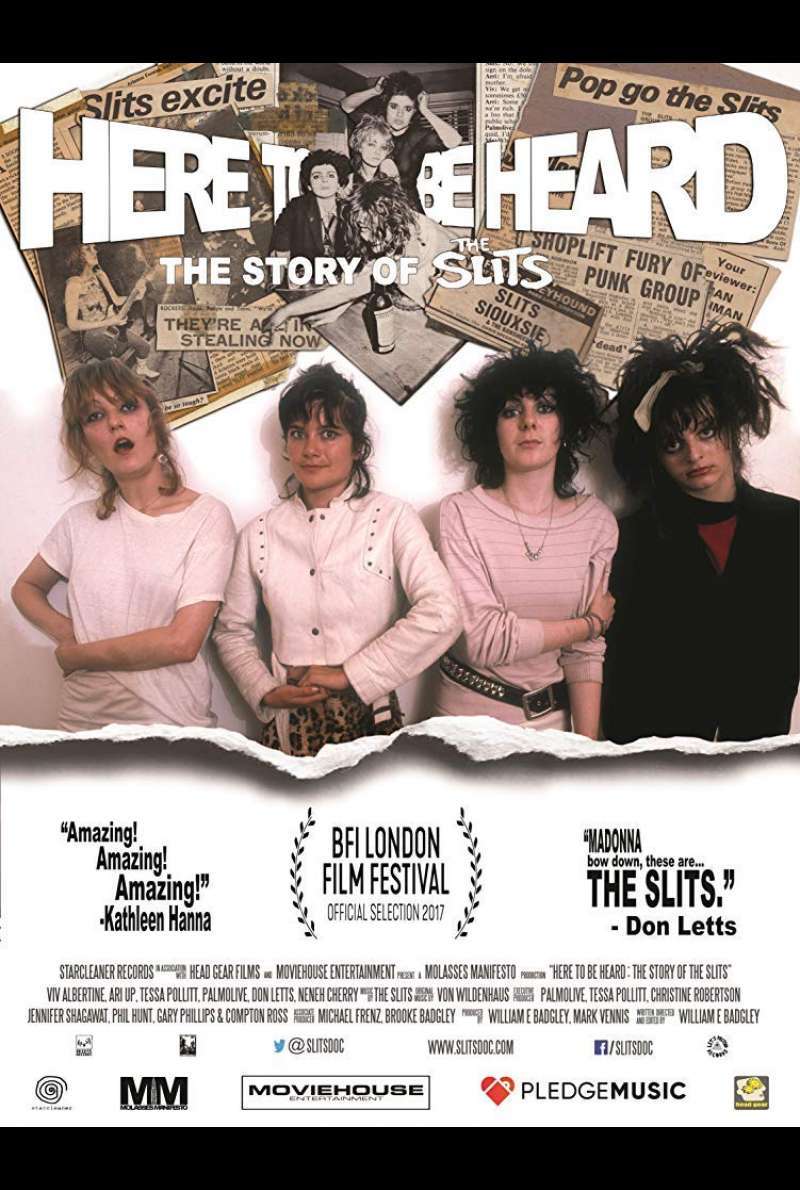 Poster zu Here to Be Heard: The Story of the Slits - Filmplakat (UK)