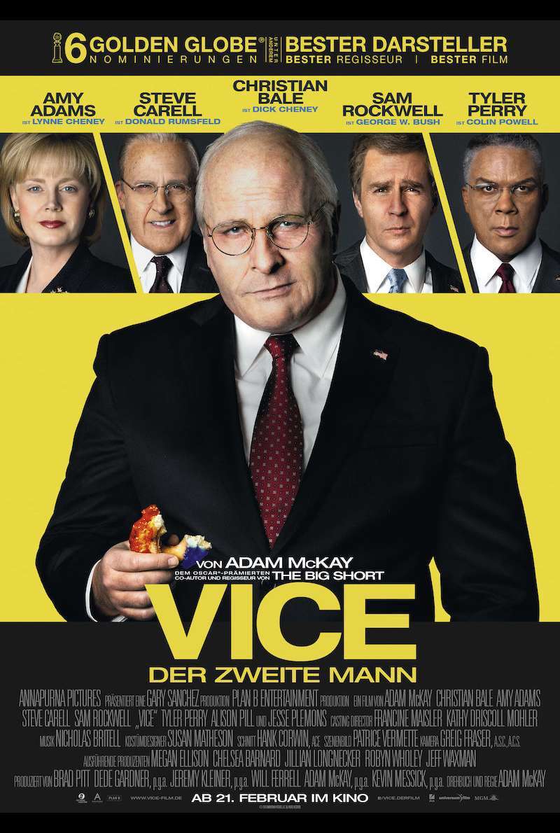 Filmplakat zu Vice - Der zweite Mann (2018)