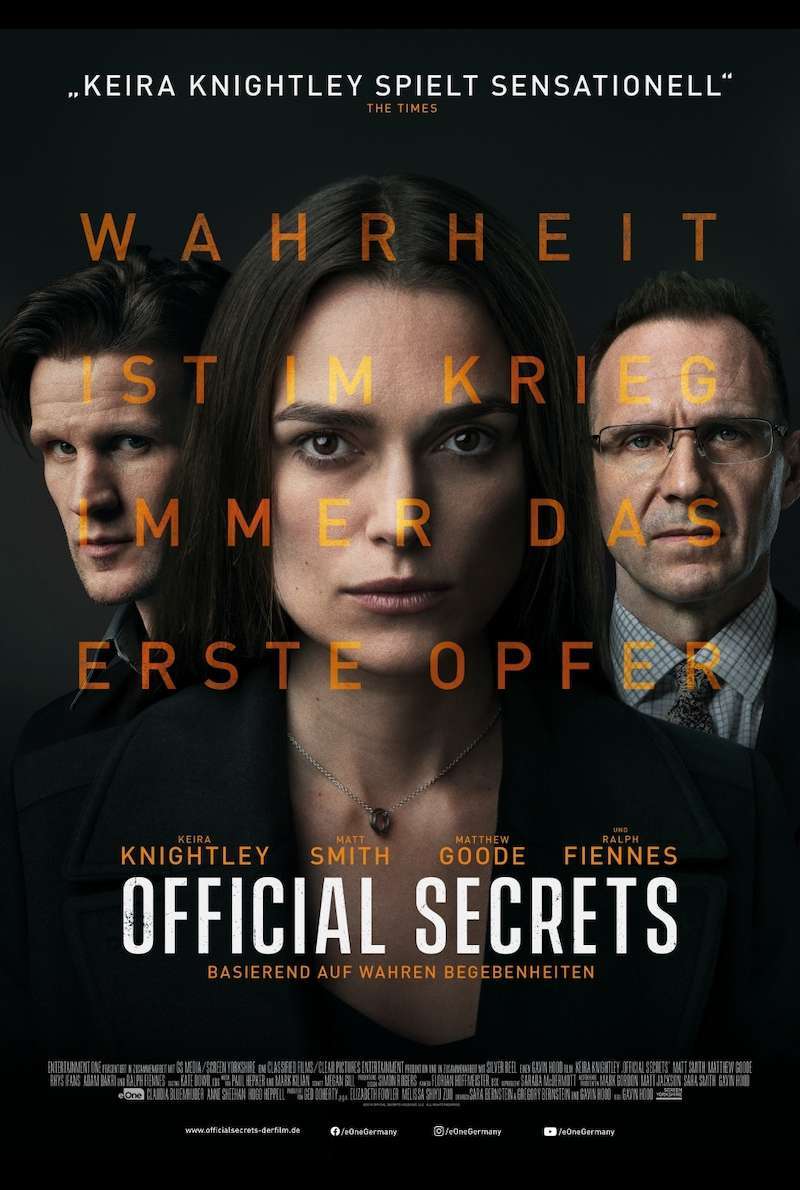 Filmplakat zu Official Secrets (2019)