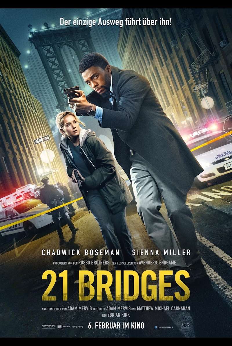 Filmplakat zu 21 Bridges (2019)