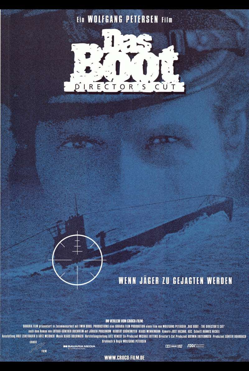 Filmplakat zu Das Boot (1981) von Wolfgang Petersen