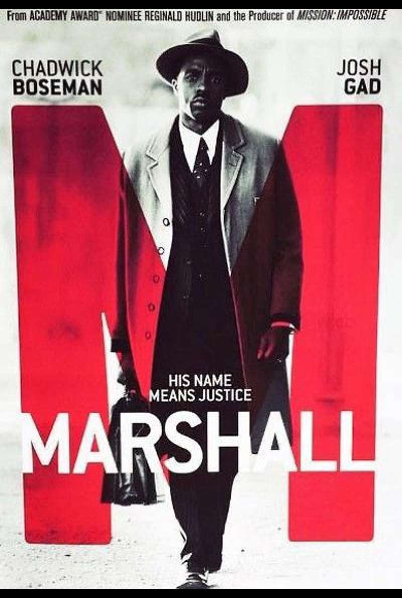 Marshall von Reginald Hudlin - Filmplakat (US)