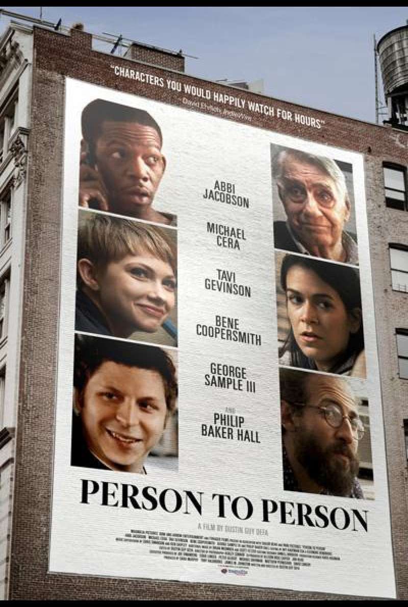 Person to Person von 
Dustin Guy Defa - Filmplakat