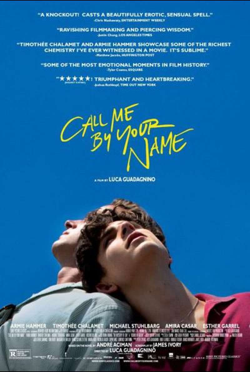Call Me by Your Name von Luca Guadagnino - Filmplakat