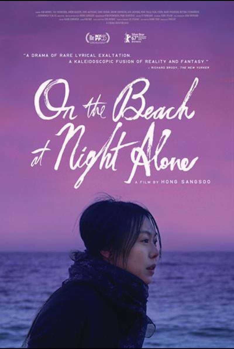 On the Beach at Night Alone von Hong Sang-soo - Filmplakat