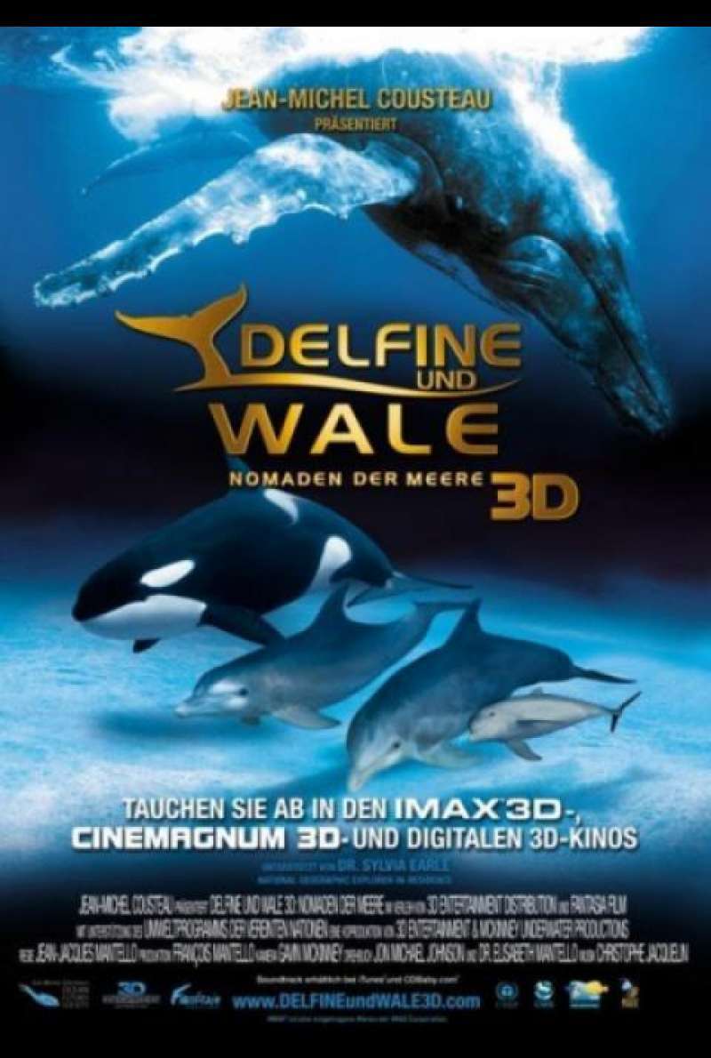 Delfine & Wale 3D - Nomaden der Meere - Filmplakat