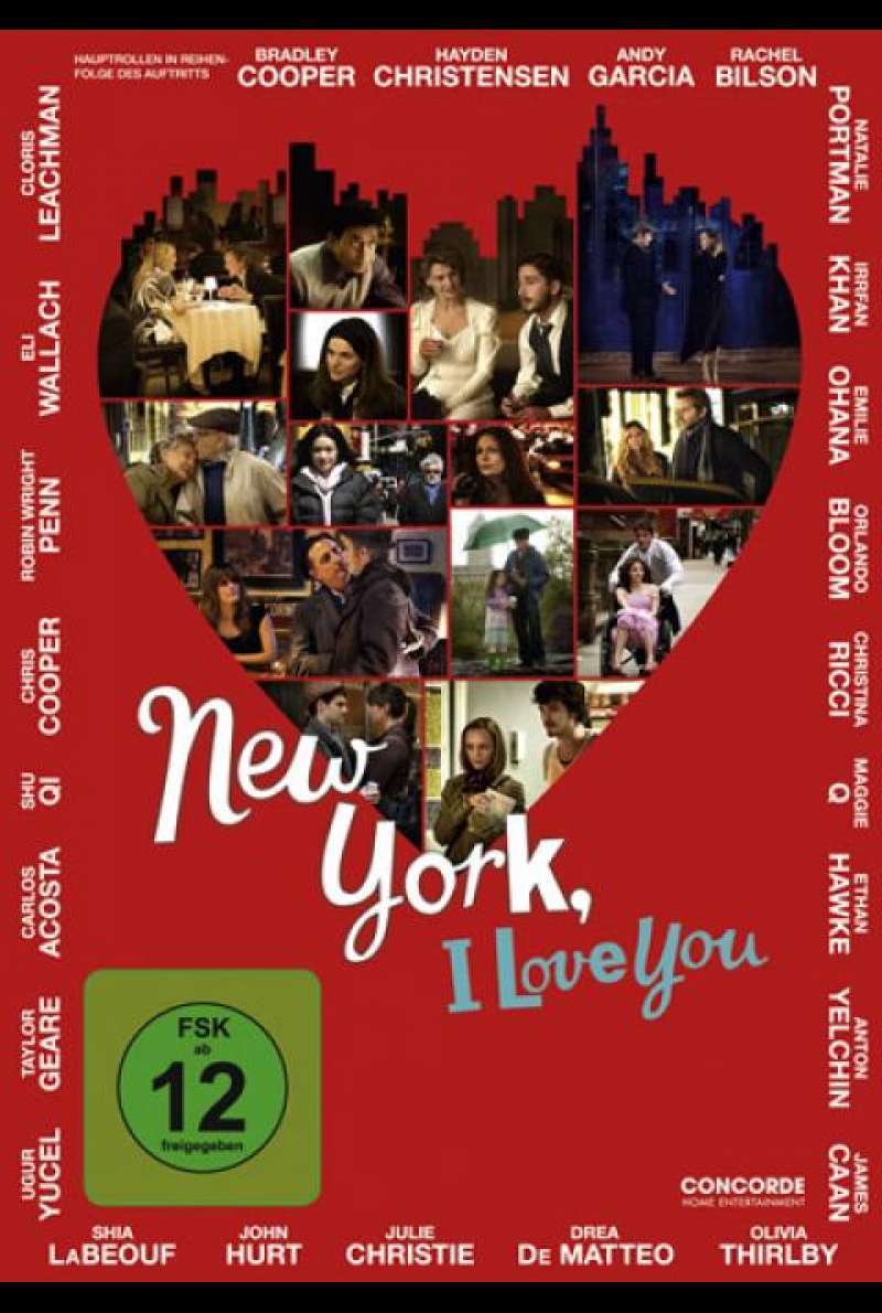 New York, I Love You - DVD-Cover