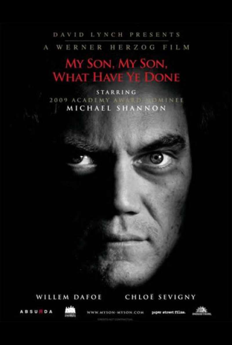 My Son, My Son, What Have Ye Done - Filmplakat (US)
