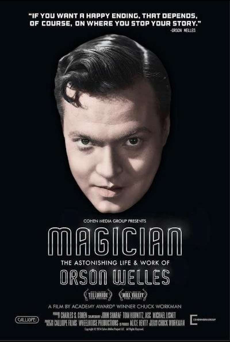 Magician: The Astonishing Life and Work of Orson Welles von Chuck Workman - Filmplakat (US)
