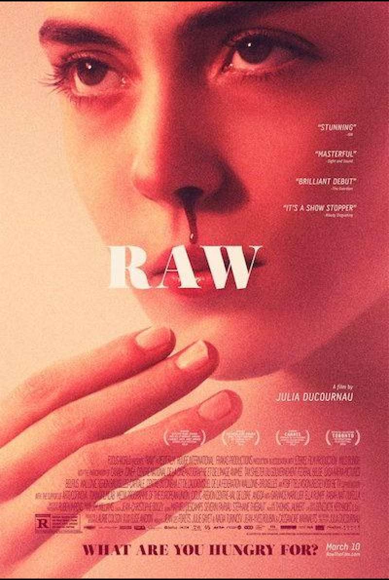 Raw von Julia Ducourneau - Filmplakat (US)