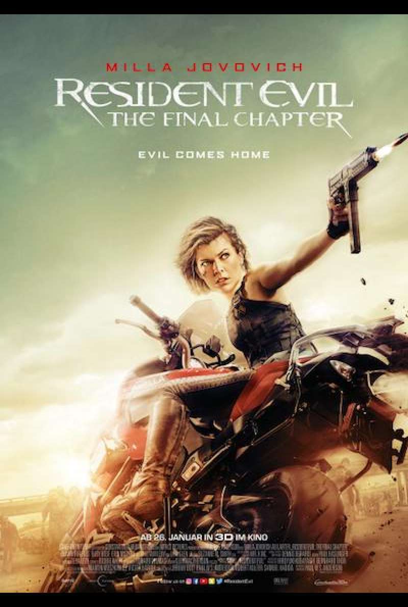Resident Evil: The Final Chapter - Filmplakat