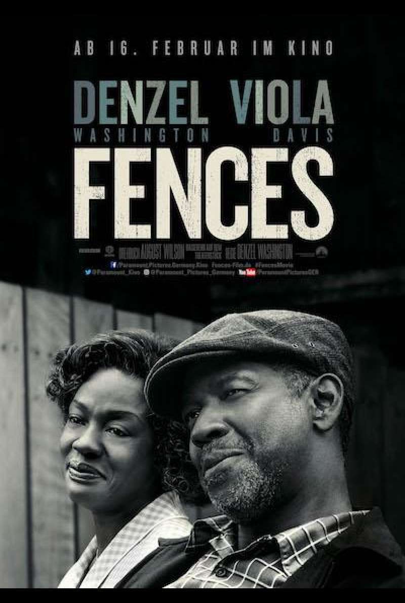 Fences von Denzel Washington - Filmplakat