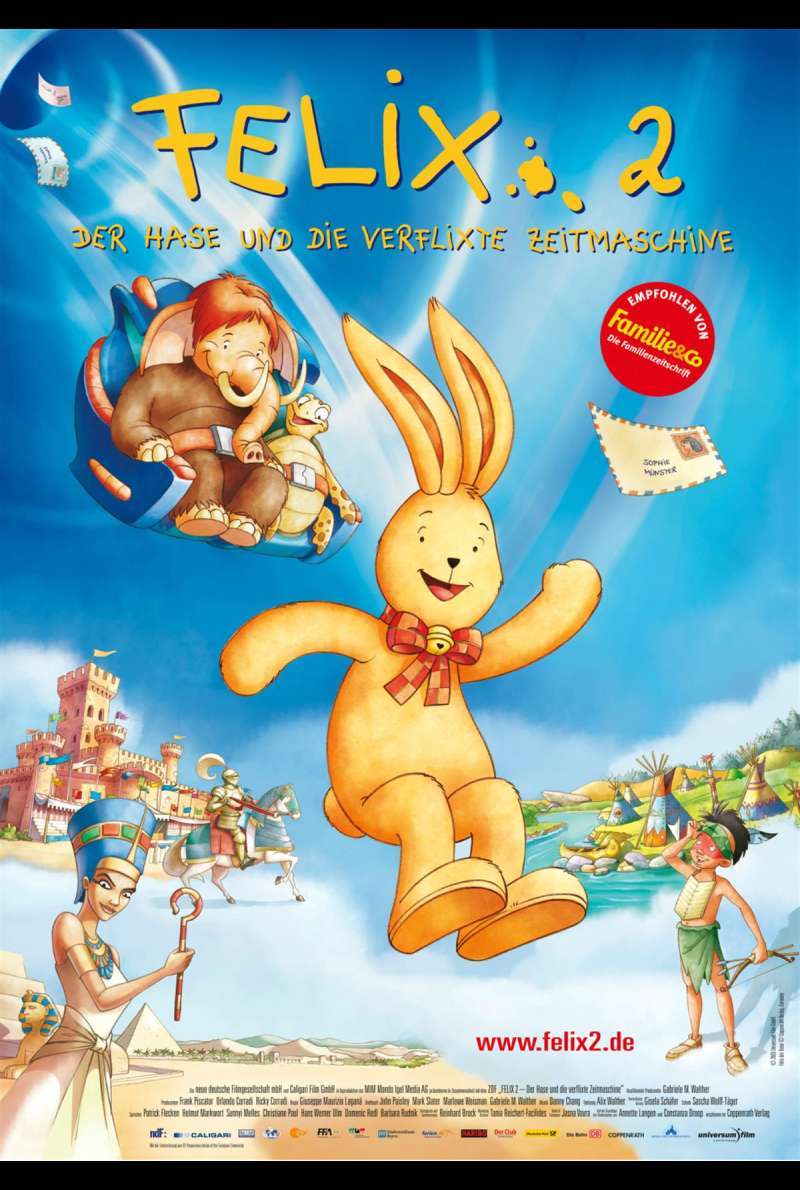 Filmplakat zu Felix 2 - Der Hase und die verflixte Zeitmaschine (2006) von Giuseppe Laganà, Jean-Luc Julien