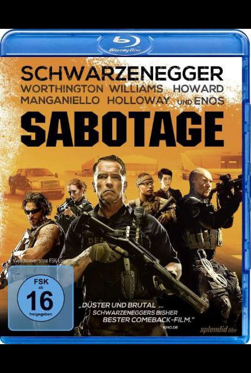 Sabotage von David Ayer - Blu-ray Cover